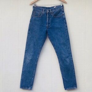 Levi's 501 S medium blue jeans 26x30